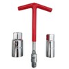 Spark Plug Socket Wrench Set, 3/8 Inch T-Handle T-Bar Spark