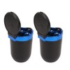 2Pcs Car Ashtray with LED Blue Light Portable Removable Car