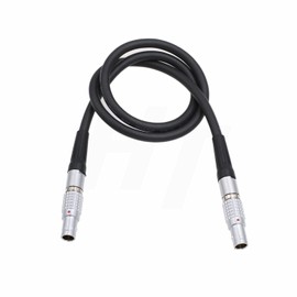 HangTon 0B 2 Pin Male to 2 Pin Male Power Cable for Teradek Bolt Bond, ZCAM E2, ARRI Alexa Camera and Transvideo StarliteHD Monitor, Zacuto Viewfinder, RED Camera (30cm)
