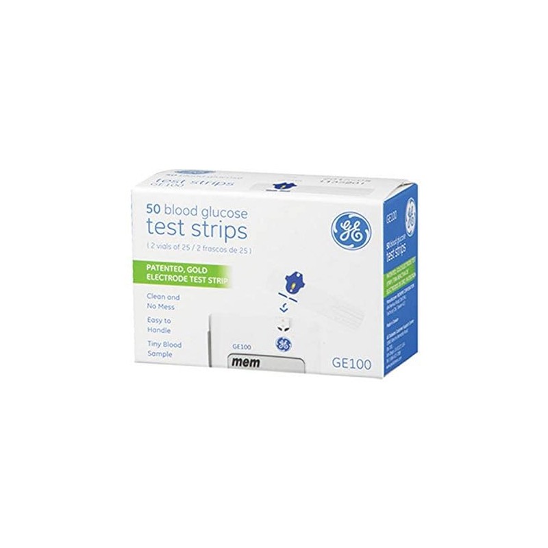 GE Glucose Monitor Strips, Box of 50