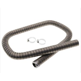 Stainless Steel Auxiliary Heater Pipe 100 cm x 24 mm, Flexible Exhaust Pipe for Car, Power Generator or Fuel Tank - Suitable as Auxiliary Heater Accessories for Webasto & Eberspächer