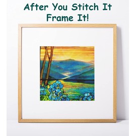 Orenco Originals Louis Comfort Tiffany Sunset -14 Count Counted Cross Stitch Patterns