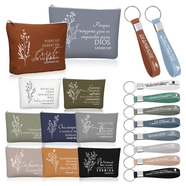 Fumete 20 Pcs Spanish Christian Gifts Bulk for Women Spanish