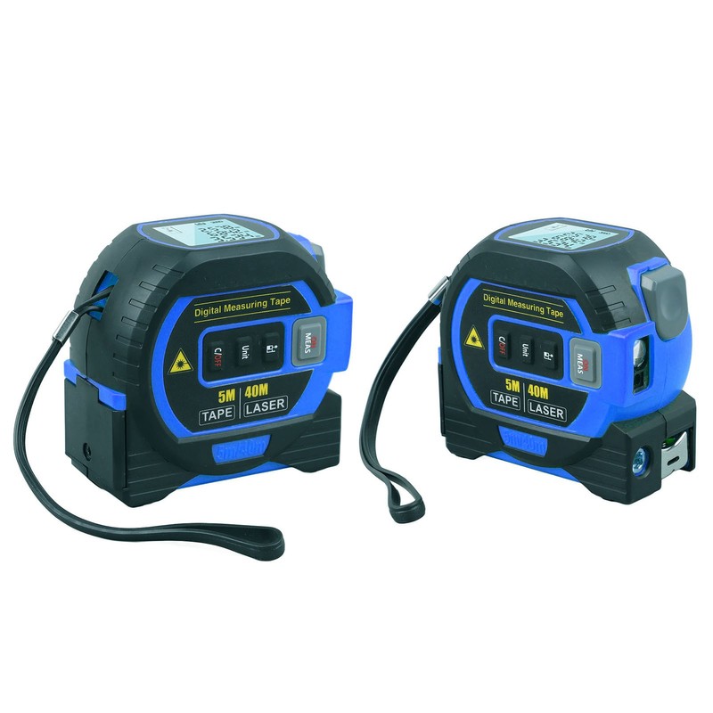 3 In 1 Digital Tape Measure Blue High Elasticity Accurate