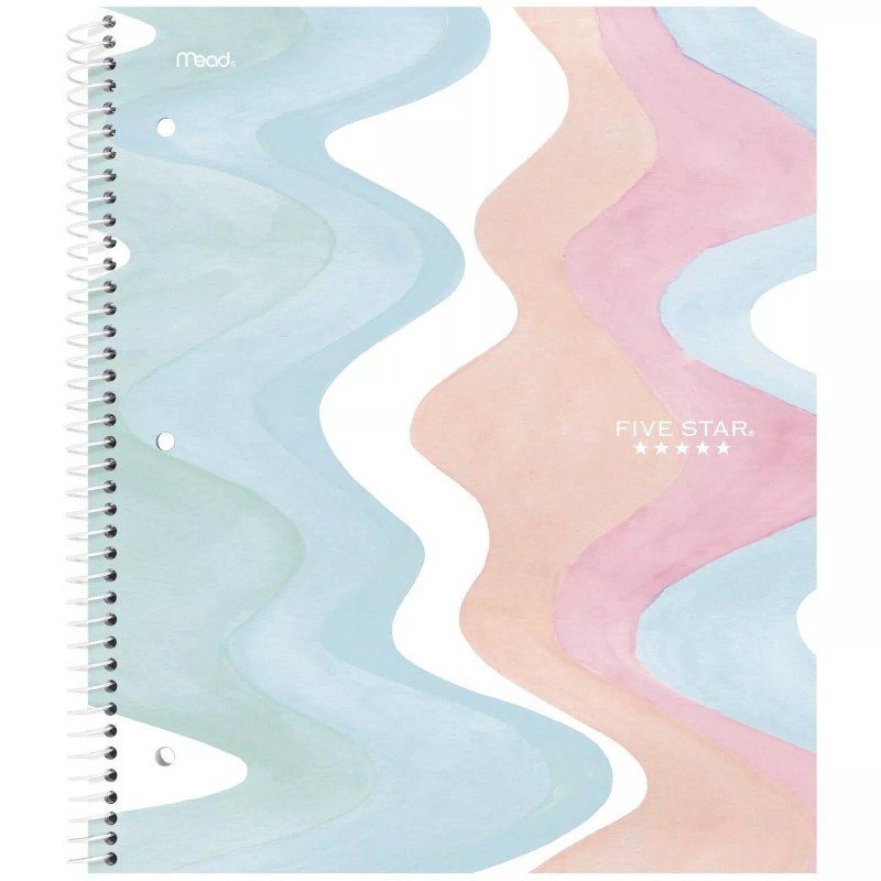 Five Star Spiral Notebook 1 Subject College Ruled 80 Sheets