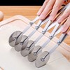 7 Wheel Pastry Cutter Roller Stainless Steel Multifunction Adjustable Width
