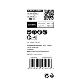 Bosch Professional 10 x Expert ‘Multi Material’ S 956 XHM Reciprocating Saw Blade (for Cast Iron, Length 150 mm, Reciprocating Saw Accessories)