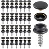 Moicstiy 30 Pcs Stainless Steel Canvas Boat Snaps, 5/8 Inch
