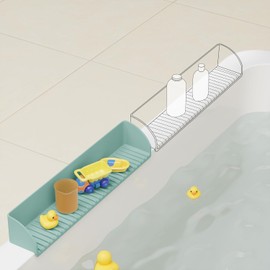 Silicone Bathtub Splash Guard with Suction Cups for Kids