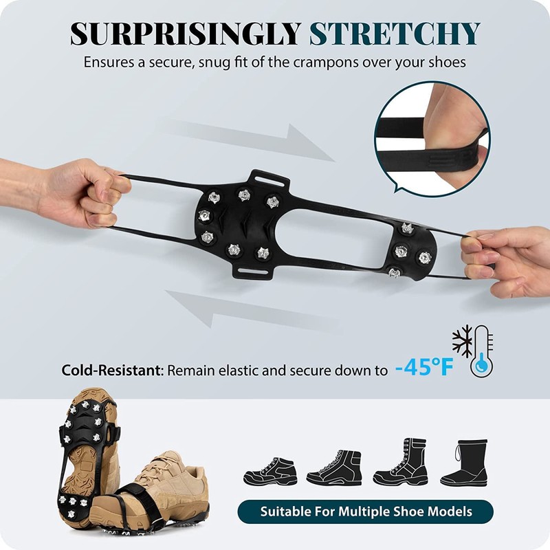 Fyuein® Shoe Spikes for Winter Crampons (S)