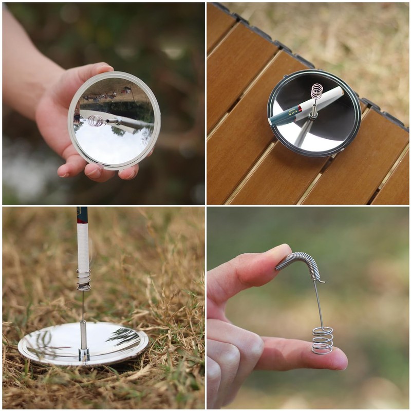SquEqu Solar Fire Starter Camping Solar Spark Lighter Solar Lighters