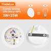 YindaLux YindaLux 6er Set LED Einbaustrahler 230V 3W 3000K Warmwei?,