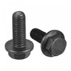 sourcing map Metric M10x25mm Hex Flange Bolts, 6pcs 10.9 Grade