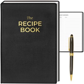 Arena Solutions Recipe Book with a Book Stand, Includes Monochrome Gift Box, Recipes Book, Recipe Books with Gift Pencil, Beautiful Blank Cookbook to Organize Your Recipes, Recipie Book, Cookbooks.
