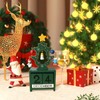 Christmas Advent Calendar Wooden Christmas Countdown Calendar Christmas Tree Calendar