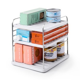YouCopia UpSpace Cabinet Organizer, Small, Organizing Hero, Adjustable Kitchen Cabinet, Pantry and Bathroom Storage Shelves