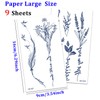 Qpout 9 Sheets Semi-Permanent Tattoos for Women Girls Realistic Temporary