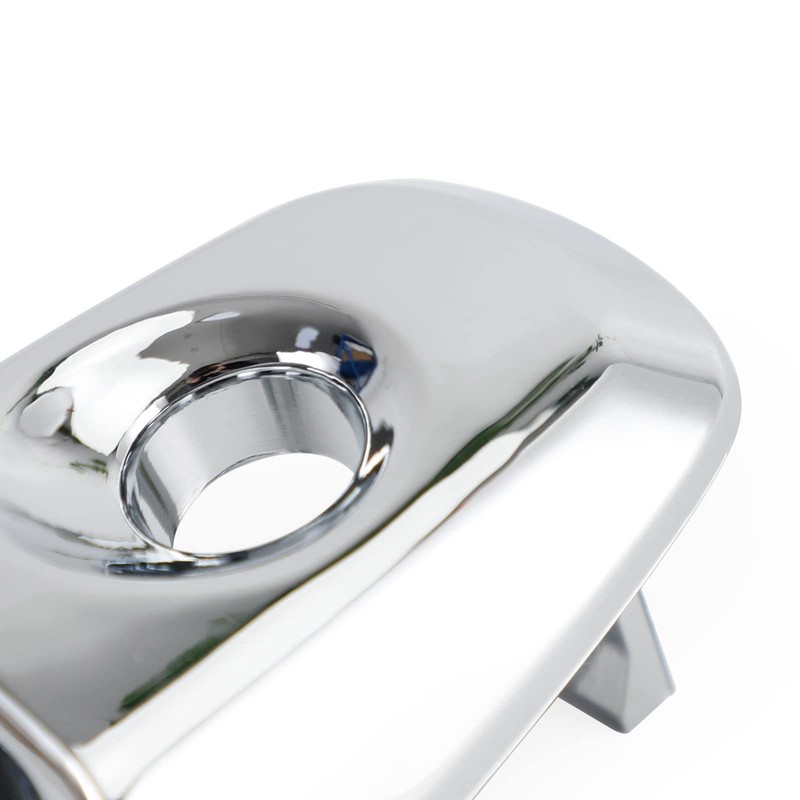 Artudatech Front Driver Exterior Door Handle Lock Cylinder Cap Chrome