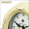 ユーパワー Antique Style アンティークスタイルクロック オーバル アンティークバニラ AC-01806
