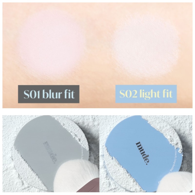 MUDE Setting Powder Pact 9.3~11.2g, Shade:S02 Light Fit (for dry