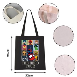 VAMSII Hero Movie Gift The Hero Tour Tote Bag America Hero Fans Gifts Hero Merch Gift (HERO TOUR tote)