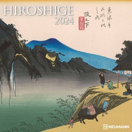 Hiroshige 2024 - Wall Calendar - Brochure Calendar - 30 x 30-30 x 60 Open - Art Calendar