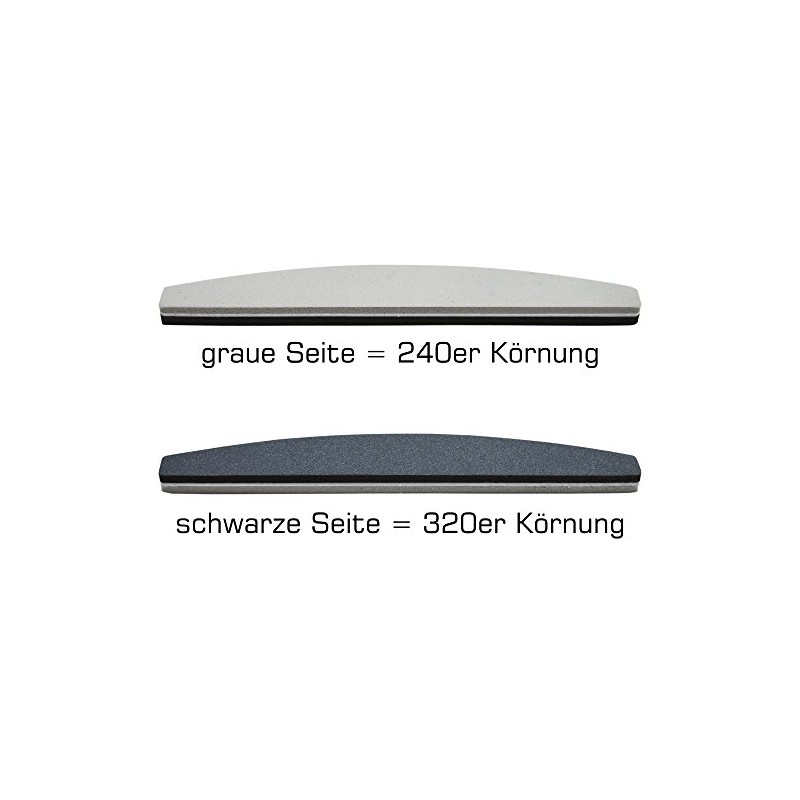 Set of 10 Buffer Files Half Moon Gloss Loss 240/320