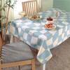 Folkulture Table Cloth, Blue Tablecloth, Rectangle Tablecloth, Picnic Table Cover,