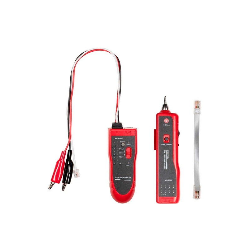 Monoprice - 115961 Tone Generator with Probe Kit, Red