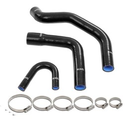 G-PLUS Radiator Hose Kit Compatible with Jeep 1972-1981 Amc Cj5 Cj6 J10 J20 Wagoneer 304 360 V8 Black