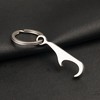 Hamans Titanium Bottle Opener Keychain with Stainless Steel Key Ring