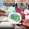 3PCS Magnetic Seam Guides for Sewing Machine, Multifucntional Polygonal Hemmer