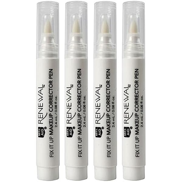 4 Pc Makeup Corrector Pen Eraser Remover Fix Eyeliner Smudges