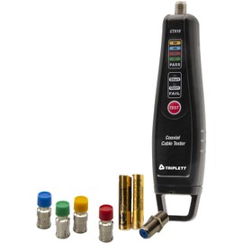 Triplett CTX10 Coaxial Cable Tester - Designed to Test The Connection of F-Type Coaxial Cable