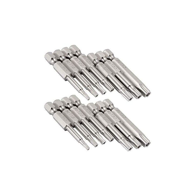 Yakamoz Screwdriver Bits Set, 2 Set of 7Pcs 1/4" Hex