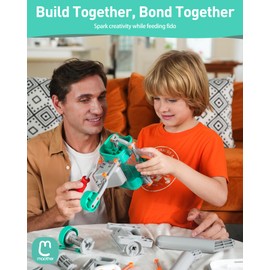 Maother Dog Self Feeder - 8L Large Capacity Gravity Feeder for Dogs and Cats, Dry Food Compatible Pet Food Dispenser,Train Pets to Self-Feed, Interactive DIY Kit for Families - F3 V1