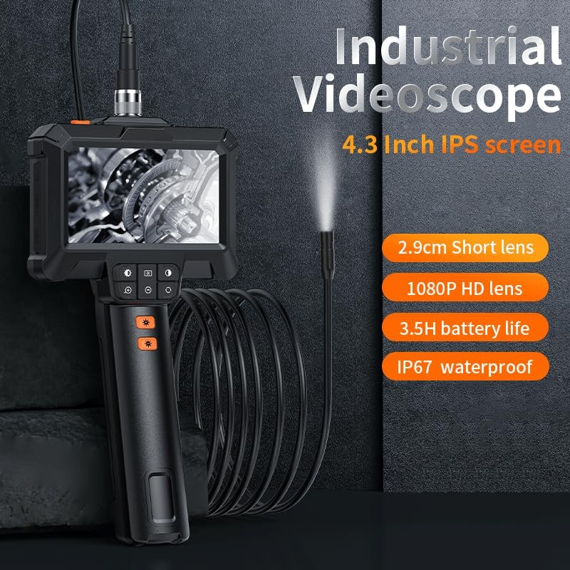 LIIAMOAR Borescope, Endoscope Camera with Light, 2.0MP HD Inspection Camera,
