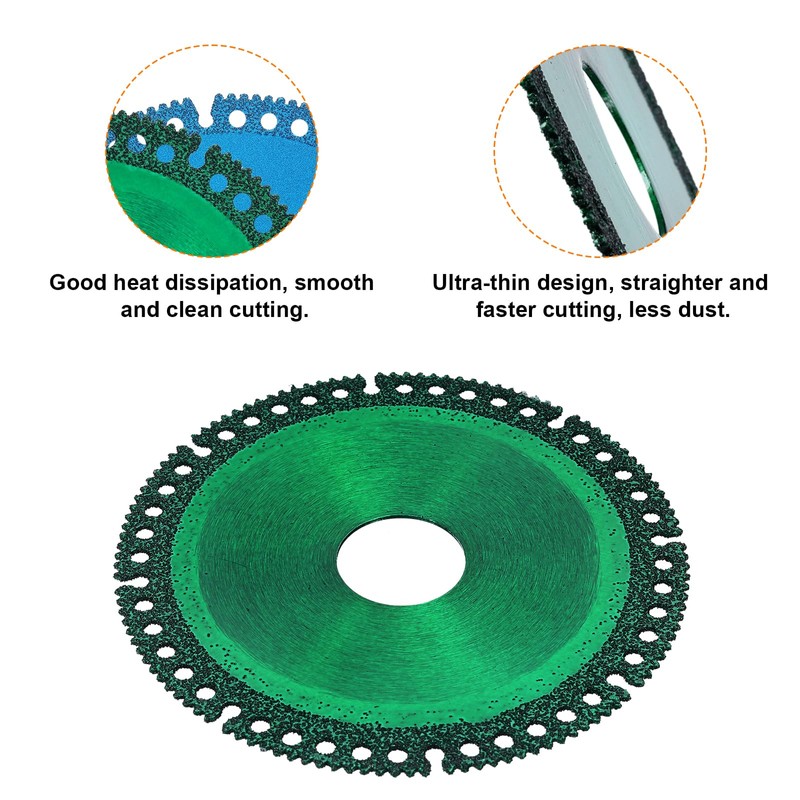 sourcing map 3pcs 4" Diamond Saw Blade, 7/8" (22mm) Arbor