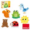 Goula 53173 6 Animal Shaped Puzzles, 2 Pieces, Multi-Colour, One