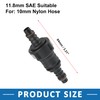 A ABSOPRO Straight Fuel Line Hose Quick Release Connector 11.8mm