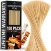 Zulay Kitchen Zulay Kitchen Natural Bamboo Wooden Skewers Sticks for
