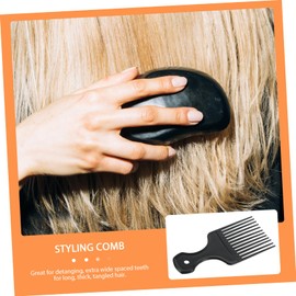 Healvian 3pcs Wide Tooth Styling Comb for Black Hair Detangle Curly Hair Rake Comb Slick Brush