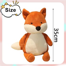 MGKEOUF Fox Stuffed Animal Plush Toys, Animal Throw Plushie Pillow Doll, Kawaii Fluffy Soft Toy Large Fox Plushie Gifts for Girls Boys Girlfriend Birthday Baby Shower Deco Gifts
