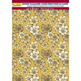 PELICAN INDUSTRIAL Magnetic Locker Wallpaper - Remove & Reuse Decorative Vinyl (Full Sheet Magnetic) - Made in USA - Fade, Tear and Water Resistant - Pack of 3 Sheets (vb058)
