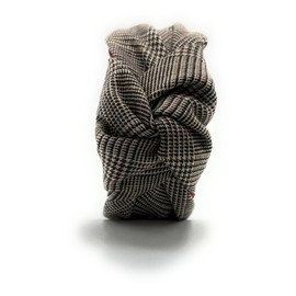 YETASI New 2.5 Inches Thick Brown Headbands for Women are Made with Non Slip Material. Plaid Knotted Headband for Women is Unique. Well Made Top Knot Fashion Designer Head band