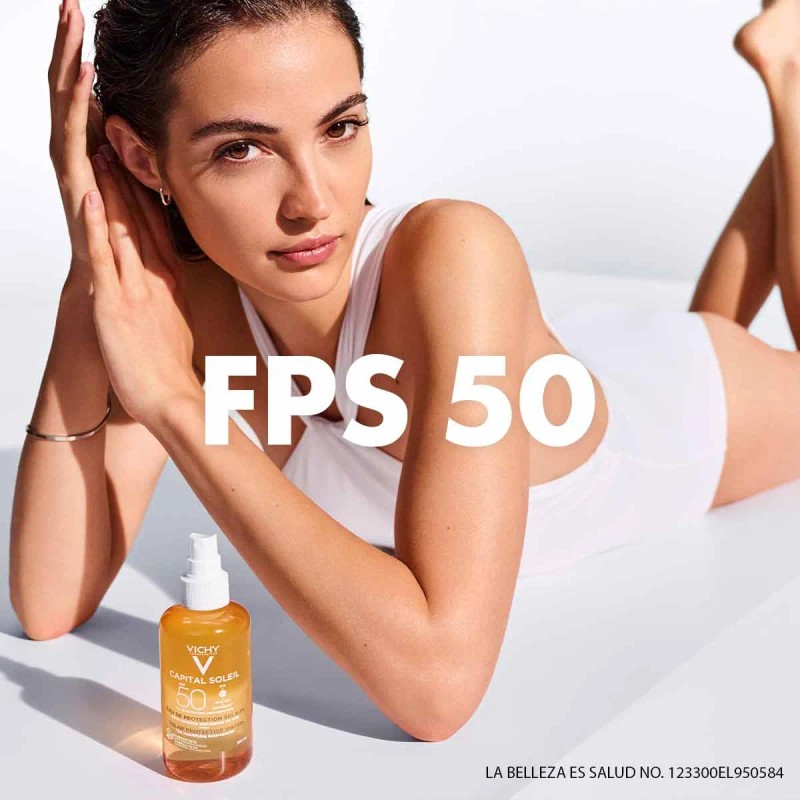 Agua Solar Protectora Corporal Hidratante con Ácido Hialurónico y Vitamina