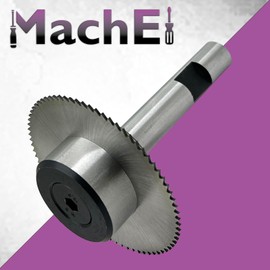 Slitting/Slotting Saw Holder with Circular Saw Blade - Machine Tool with 1/2" Straight Shank