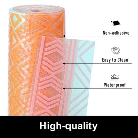 Cooyes Shelf and Drawer Liners for Kitchen Cabinets, Non Adhesive Cabinet Liner, EVA Waterproof Durable Non-Slip Drawer Mats for Shelves, Refrigerator, Storage, Desks