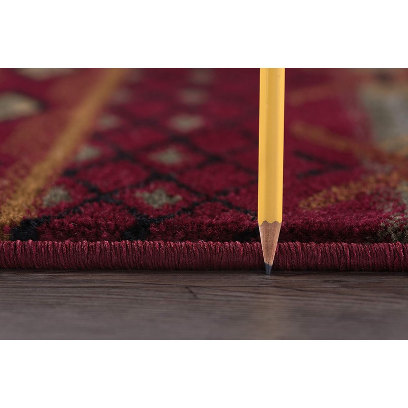 Sierra Bear Red 3x10 Runner Rug for Hallway & Walkway,