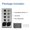 IZTOSS 4 Gang Aluminum Push Button Switch Panel with 5V/4.8